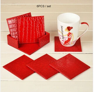 Red Table Mats And Coasters Home Decorating Ideas Interior Design