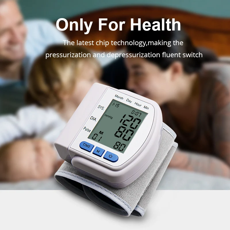 Измеритель пульса на запястье, измеритель артериального давления, Сфигмоманометр, измеритель пульса, автоматический Медицинский Домашний Уход за здоровьем