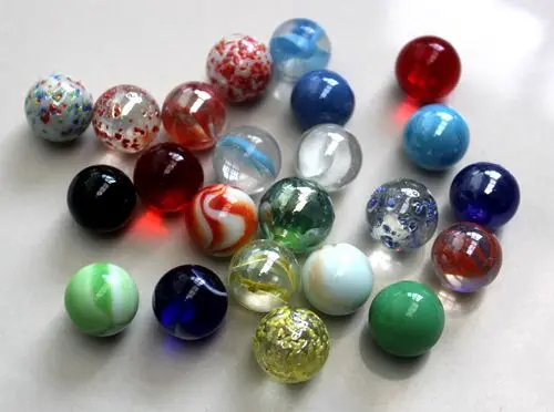 50Pcs 16mm Diameter Glass Marbles Balls Kids Toy Home Decoration Color Mixed 
