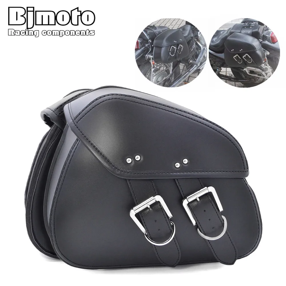 

Bjmoto Universal motorcross Motorcycle Cruiser Side Storage Tool Pouches Saddlebags Side Saddle Bags For Harley tool bag