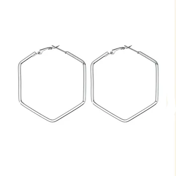 

Statement Earring Hollow Geometric Polygon Hexagon Big Drop Earrings For Women Punk Party Jewelry Gift Simple Brincos