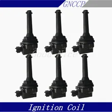 

6 pcs IGNITION COIL For VOLVO C70 S60 S70 S80 V70 I II XC70 XC90 2.0 2.3 2.4 2.5 2.9 3.0 T5 T6 0221604001 1 220 703 014 UF341T