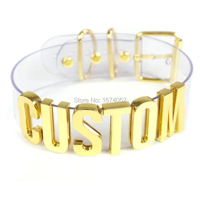 handmade choker customized custom cosplay choose letter name word