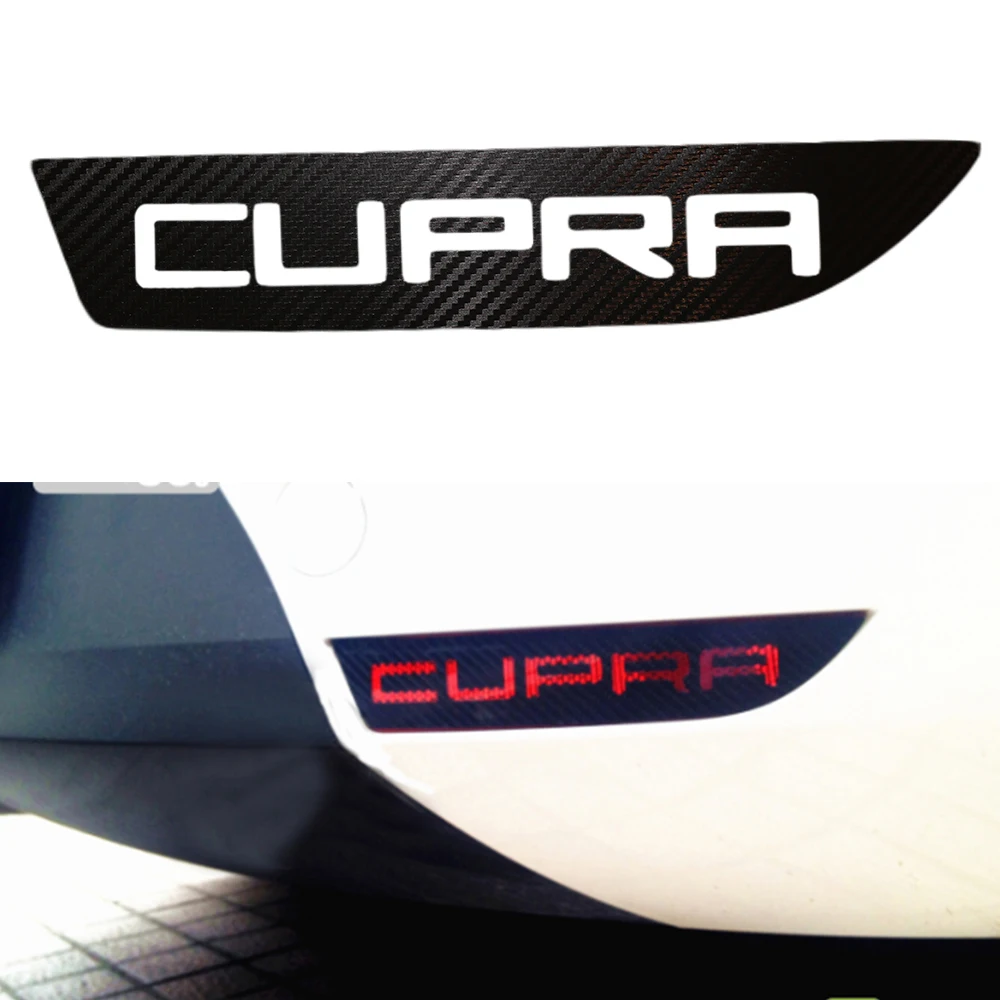 

The Carbon Fiber Car Stickers Of Car Fog Lamps For SEAT LEON Car Styling