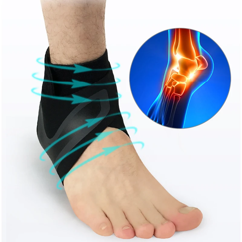

1PC Pro Sport Fitness Ankle Protector Band Pressurized Anti-Spore Feet Guards Belt Bracer Bandage Training Gym Wrap Sock S-XL