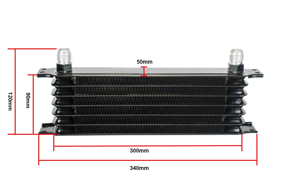 WLR RACING-Универсальный 7 ряд AN-10AN универсальный радиатор трансмиссионного масла двигателя доверия Тип WLR5107