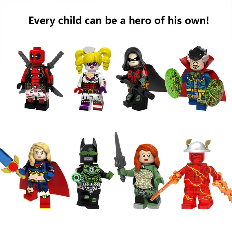 For legoings Super hero deadpool Doctor Strange super woman Robin legoing model building kits blocks toys Wonder Woman FigureS For legoings Super hero deadpool Doctor Strange super woman Robin legoing model building kits blocks toys Wonder Woman FigureS