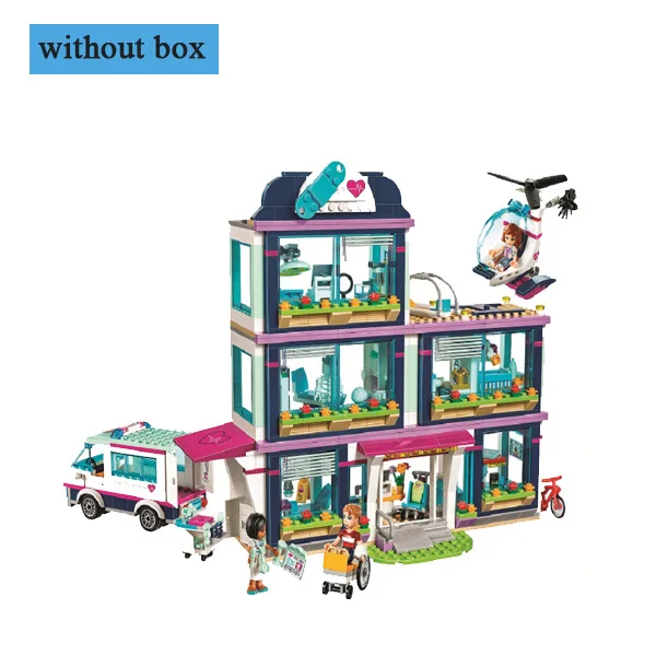 Heart Lake Love Hospital Girls  Friends sets Bricks education Toys For KIDS children gifts Compatible with legoings 41318