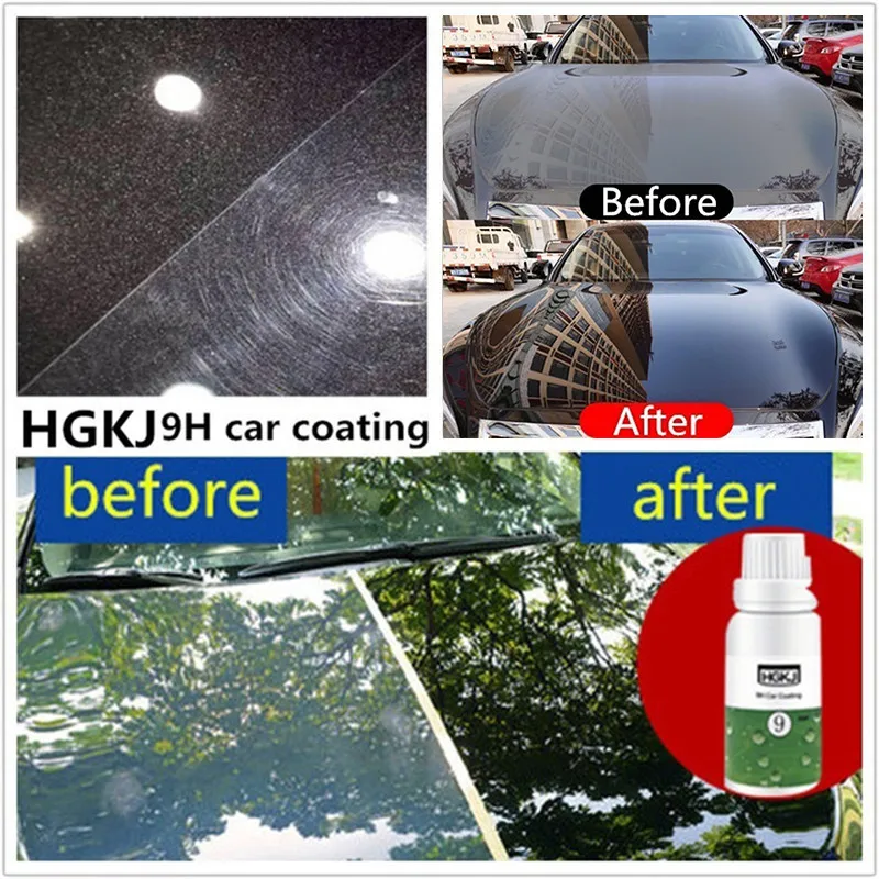 

HGKJ 20ml Auto Cleaning Window Cleaner Protector Waterproof Rainproof Nano Hydrophobic Coating Maintenance Car Accessories TSLM1