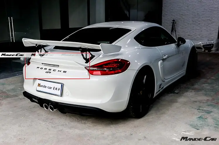 

High quality Carbon fiber/ABS Car Rear Trunk Spoiler Wing Fit For Porsche Cayman 997 998 981 911 Boxster 718 GT4 2016-2019