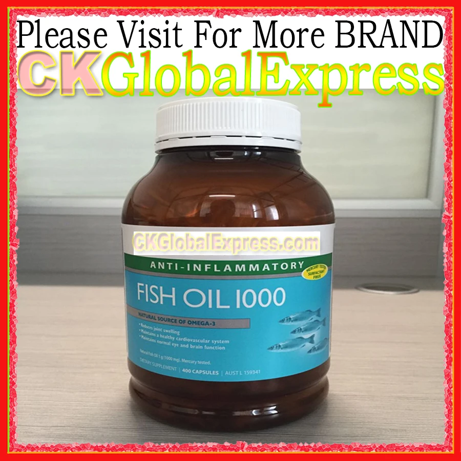 Fish Oil 1000 FOR Health Supplement 400 Pack Capsules