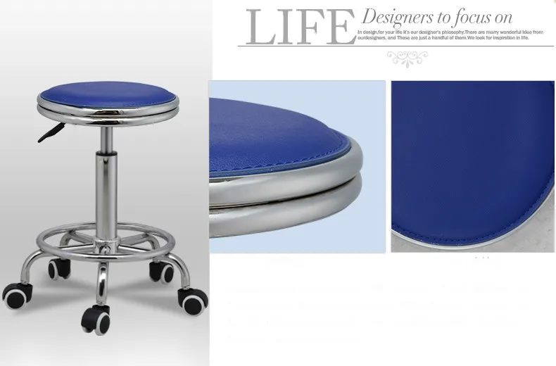 Классический простой дизайн подъемный стул поворотный офисный стул высокого качества PU материал сплошной цельный/лабораторный/салоная мебель cadeira