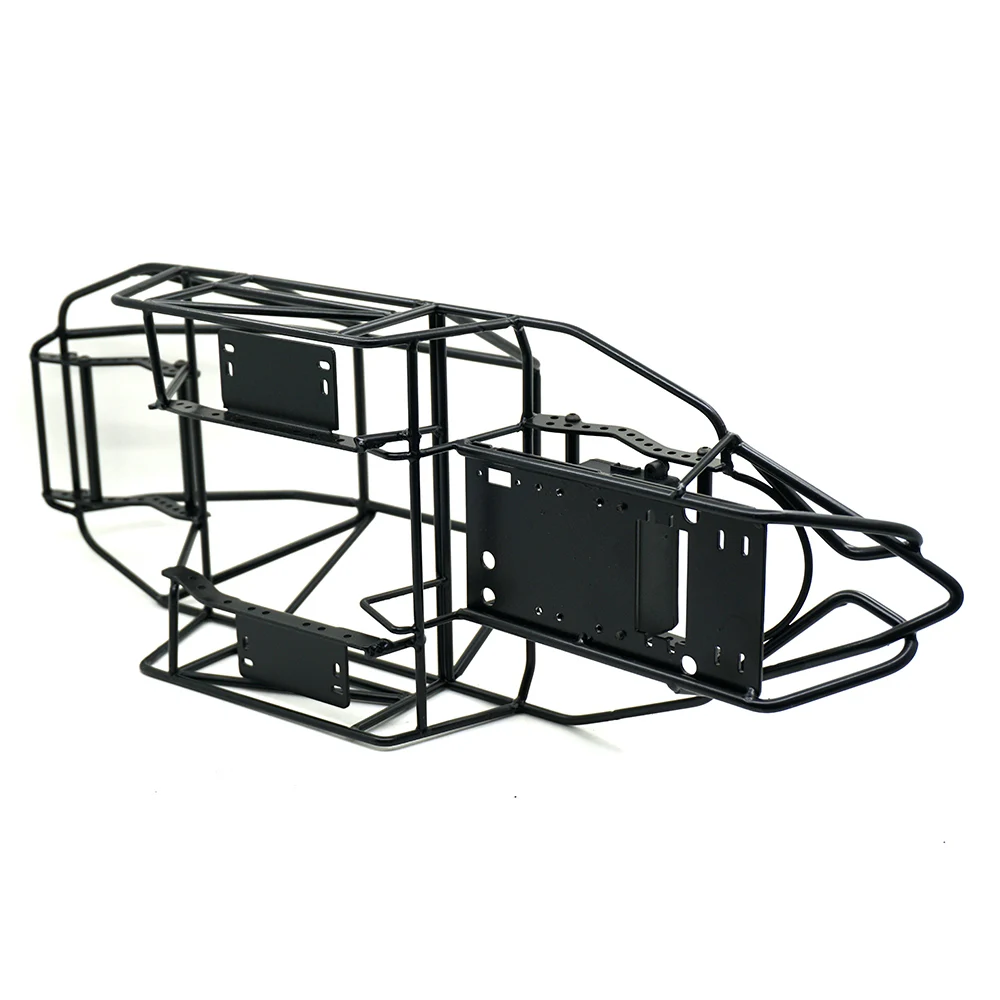 Black Metal Roll Cage Chassis Frame RC Car Body Truck Shell Cover for 1/10 Axial Scx10II RC Car