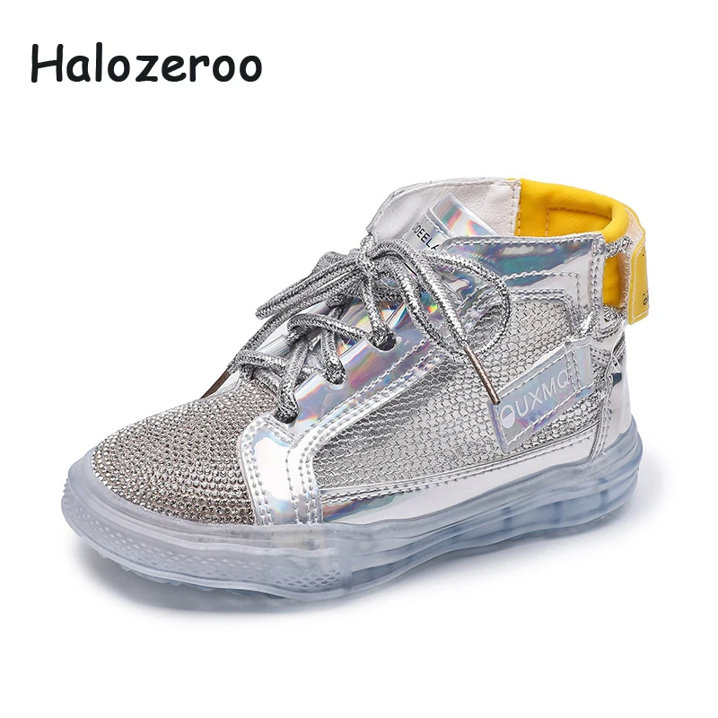 

2019 Autumn New Kids Mesh Shoes Baby Girls Sport Sneakers Children Rhinestone Shoes Boys Fashion Casual Sneakers Brand Trainer