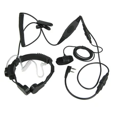 Тактический горловой микрофон гарнитура для Baofeng Портативный CB радио UV-5R UV-5RE плюс UV-3R+ BF-888S BF-480 UV-B5 GT-3