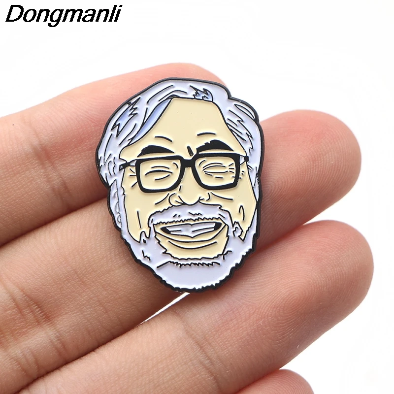 P3178 Dongmanli Hayao Miyazaki металлические эмалированные булавки и броши для женщин и мужчин нагрудные булавки рюкзак сумки шляпа значок детские подарки