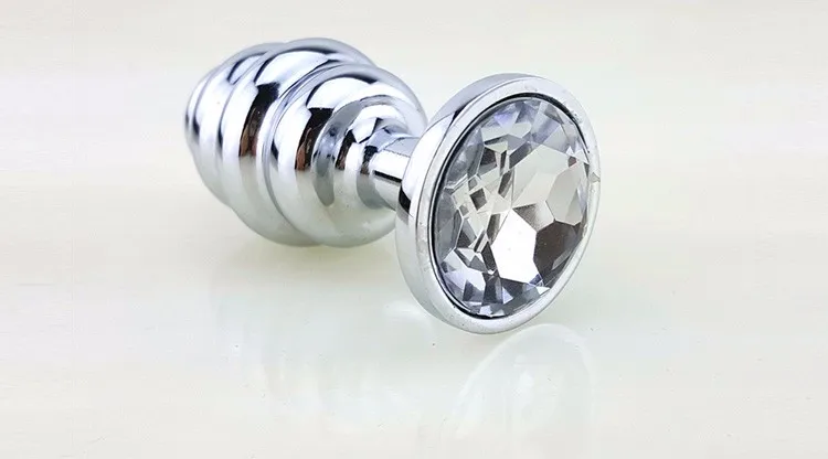 New Metal Anal Plug 7 Colors Butt Plugs Toys Sex Toys for Women Stainless Steel+Crystal Jewelry Sex Products, Spiral Anal Beads 8 New Metal Anal Plug 7 Colors Butt Plugs Toys Sex Toys for Women Stainless Steel+Crystal Jewelry Sex Products, Spiral Anal Beads 8