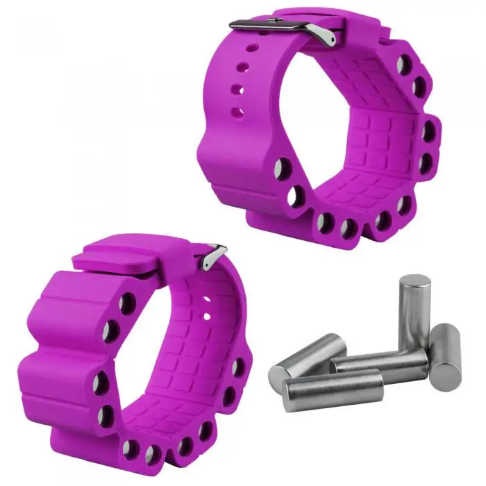 2 Pcs Weighted Wristband Wrist Weights Adjustable Arm Training for Sport Yoga Fitness FI-19ING