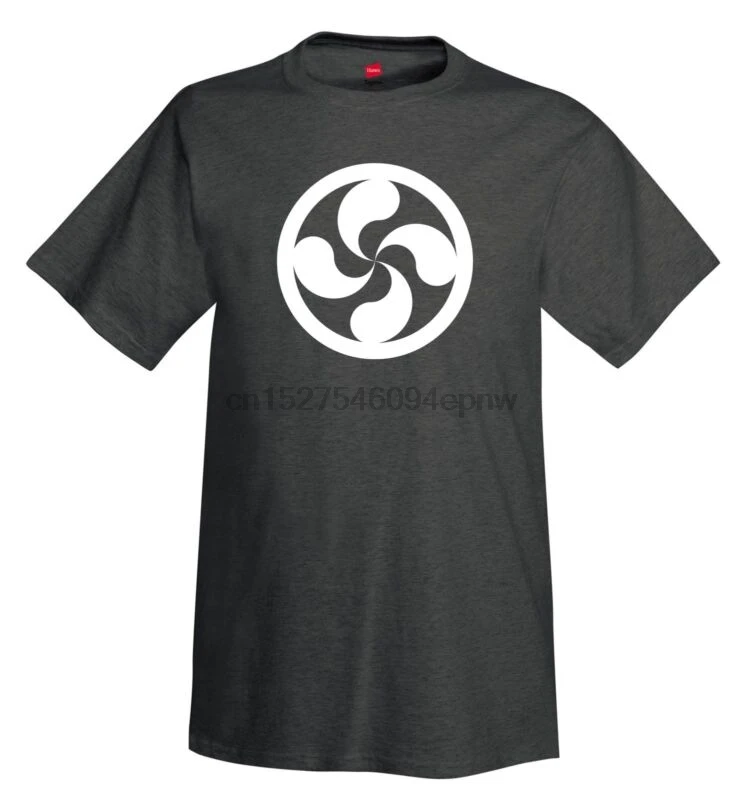 

Lauburu T-Shirt Mens Tagless Basque Symbol Tee Spain France Free Sticker FREE SH