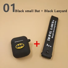 Airpods case Airpods 1 case Marvel Comics Airpods Headphones Silicone Case Lanyard Silicone Material 2019 new