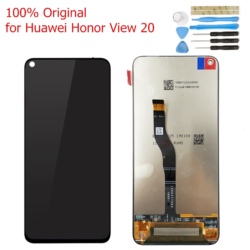 

Original for Huawei Honor View 20/ Honor V20 LCD Display Screen Touch Digitizer Assembly LCD Display 10 Touch Repair Parts