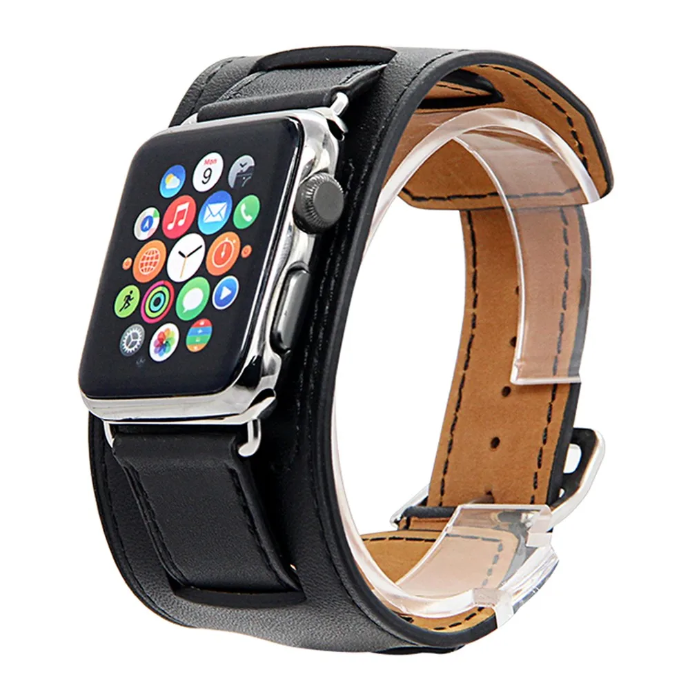 Apple Watch Cuff bracelet Black 9