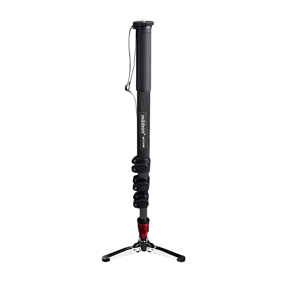 2017 miliboo MTT705B Professional Carbon Fiber Camera Tripod without Hydraulic Head monopod dslr stand free shipping