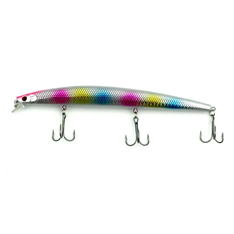 1PC Minnow Fishing Lure Plastic Hard Bait Pesca Fishing Tackle Artificial Bait Lures Fishing Acessorios pescaria isca #5S14 (2)