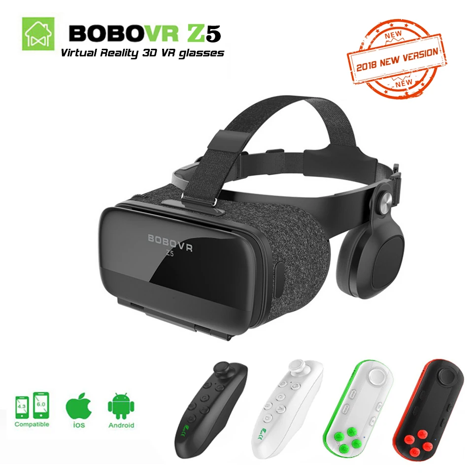 

2018 NEW version BOBOVR Z5 Youth Virtual Reality 3D VR glasses Cardboard VR 3D Headset BOX for Android and iOS smartphone 2.0