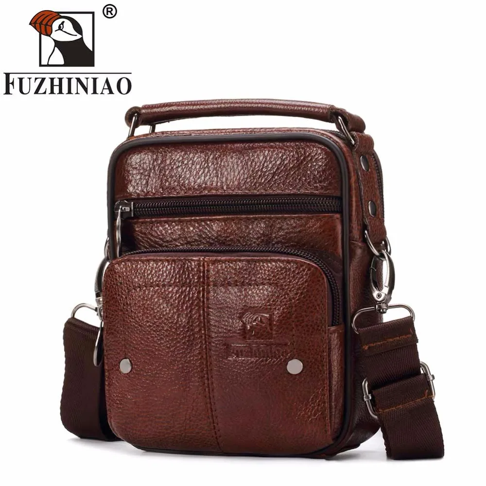 FUZHINIAO-2018-New-Genuine-Leather-Men-Messenger-Bag-Small-Luxury-Brand ...