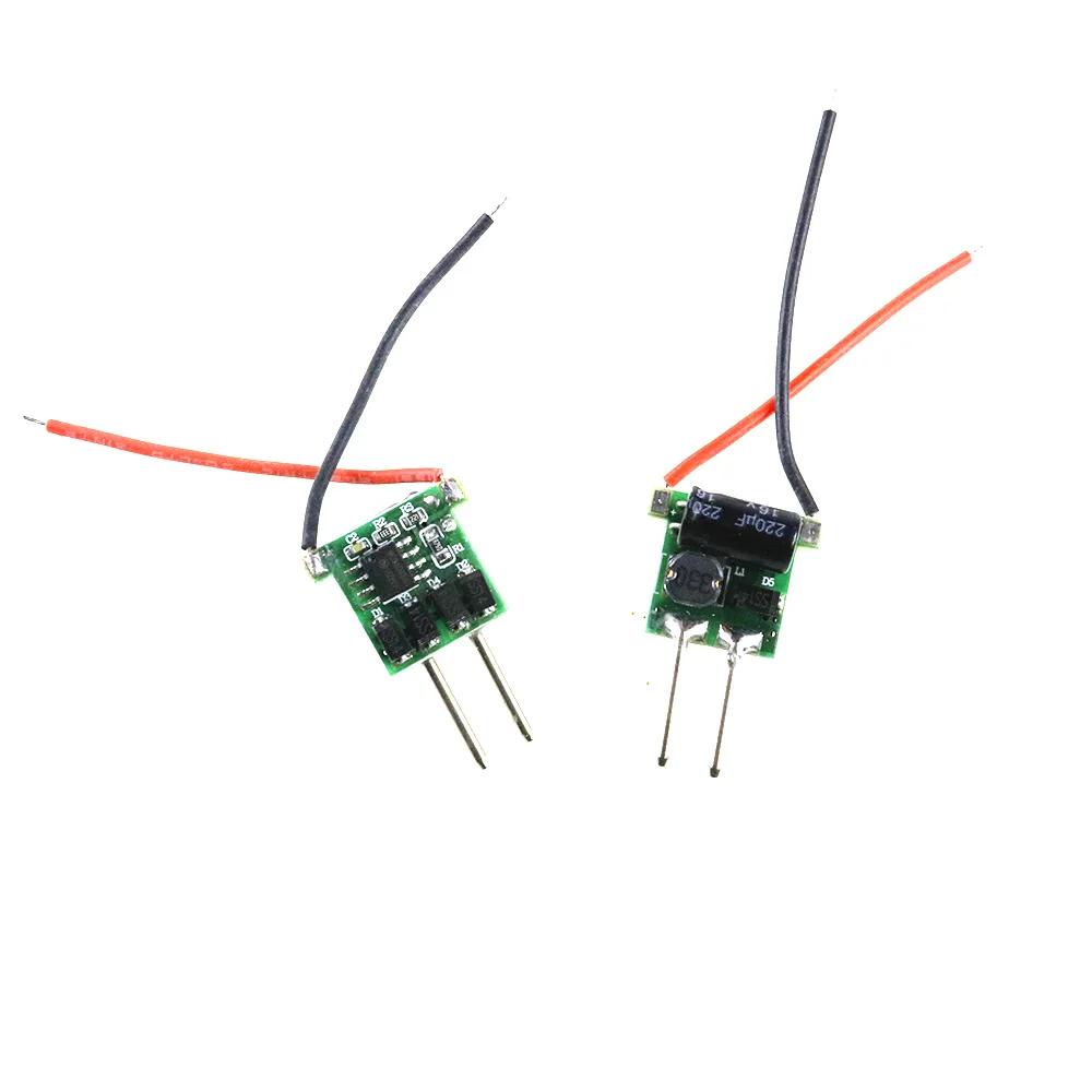 5 шт. светодиодный драйвер MR16 лампа трансформатор DC12V(1-3) X1W 2Pin низкое напряжение 2 фута 300 мА Постоянный ток 1 Вт 3 Вт Быстрая JQ