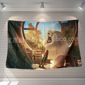 

Super Marine Corps Cartoon Movie Poster Banners Children's Room Wall Decor Hanging Art Waterproof Cloth Polyester Fabric Flags