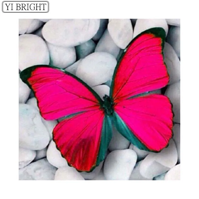 

Diamond embroidery Rose Butterfly mosaic crafts diamond diy painting pattern rhinestones kits for needlework XY1