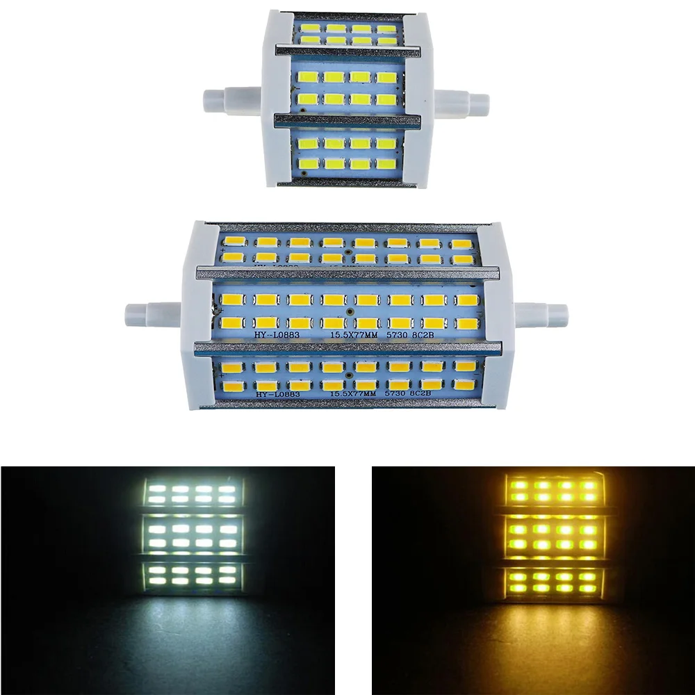 1 шт. Энергосберегающая светодиодная лампа R7S SMD5730 78 мм 118 85-265 в 110 В | Лампы и