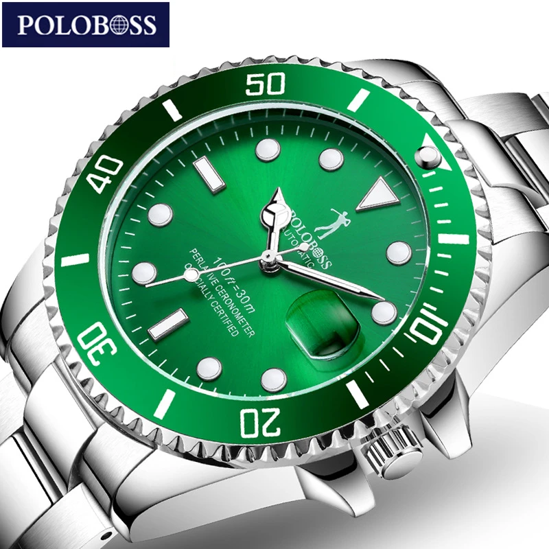 أعلى العلامة التجارية الفاخرة الرجال الميكانيكية ووتش الغواصات سلسلة الرجال التلقائي الذاتي الرياح ووتش الأخضر الميكانيكية المعصم التقويم أعلى العلامة التجارية الفاخرة الرجال الميكانيكية ووتش الغواصات سلسلة الرجال التلقائي الذاتي الرياح ووتش الأخضر الميكانيكية المعصم التقويم