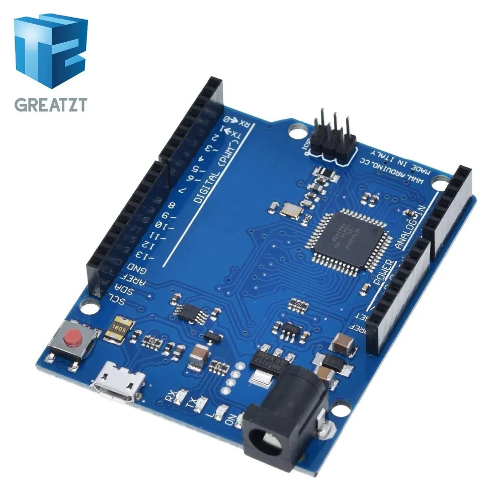 GREATZT Leonardo R3 микроконтроллер Atmega32u4 макетная плата с usb-кабелем совместима с Arduino DIY стартовый комплект