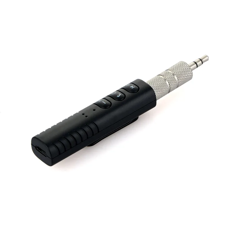 

Black Mini Wireless Bluetooth Car Speaker Handfree 3.5mm Streaming Wireless Audio Adapter Universal Auto Car for Phone MP3