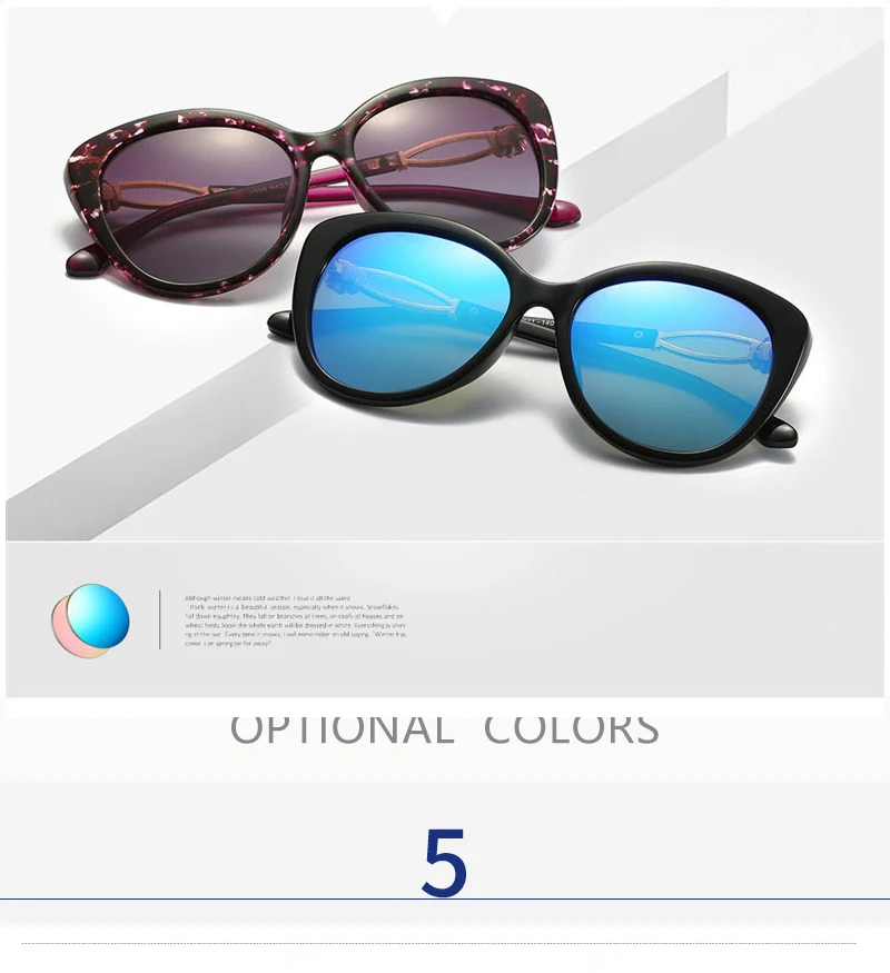Дизайнерские Винтажные Солнцезащитные очки, поляризационные женские роскошные брендовые Модные солнцезащитные очки, женские солнцезащитные очки с цветком, большие оттенки, UV400