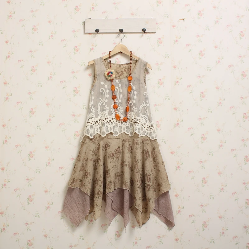 Женское Сетчатое платье сарафан до колен без рукавов с круглым вырезом|sun dress|knee