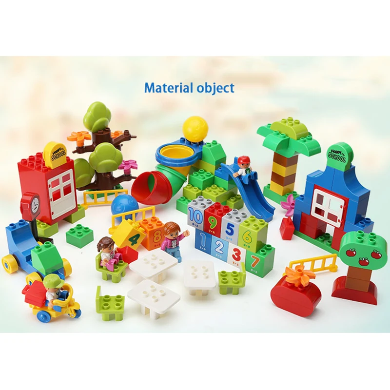 Compatible Legoe Duplo 106pcs Large Particle Building Blocks Toys
