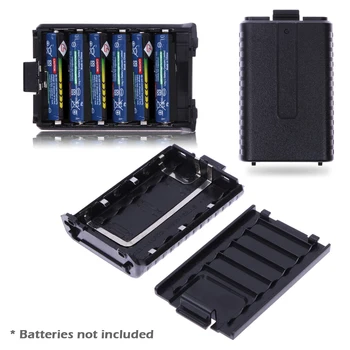 

1pcs 6 x AAA Extended Battery Case Box BATTERY pack shell for Baofeng UV-5R 5RA/B/C/D 5RE+ (battery not include)