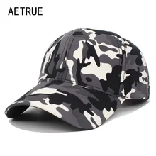 AETRUE камуфляжная кепка бейсбольная мужская Кепка Snapback s Женская камуфляжная армейская Кепка шапки для мужчин Bone Gorras Trucker папа женская шапка