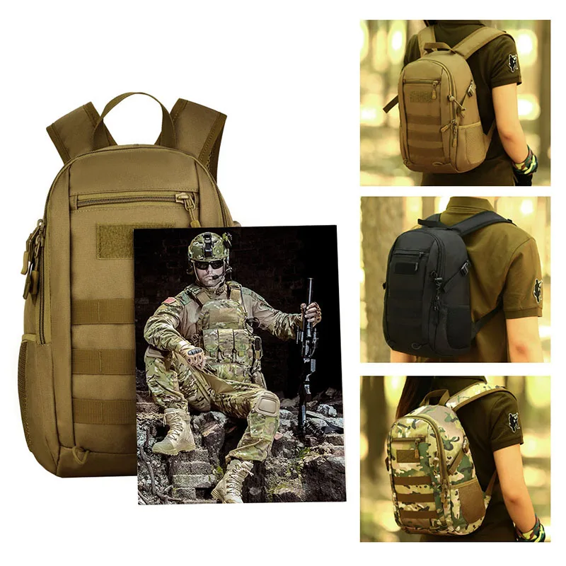 12л мини дорожные сумки тактический рюкзак походная сумка армейские военные рюкзаки походная сумка mochila открытый спортивный рюкзак xa613WA
