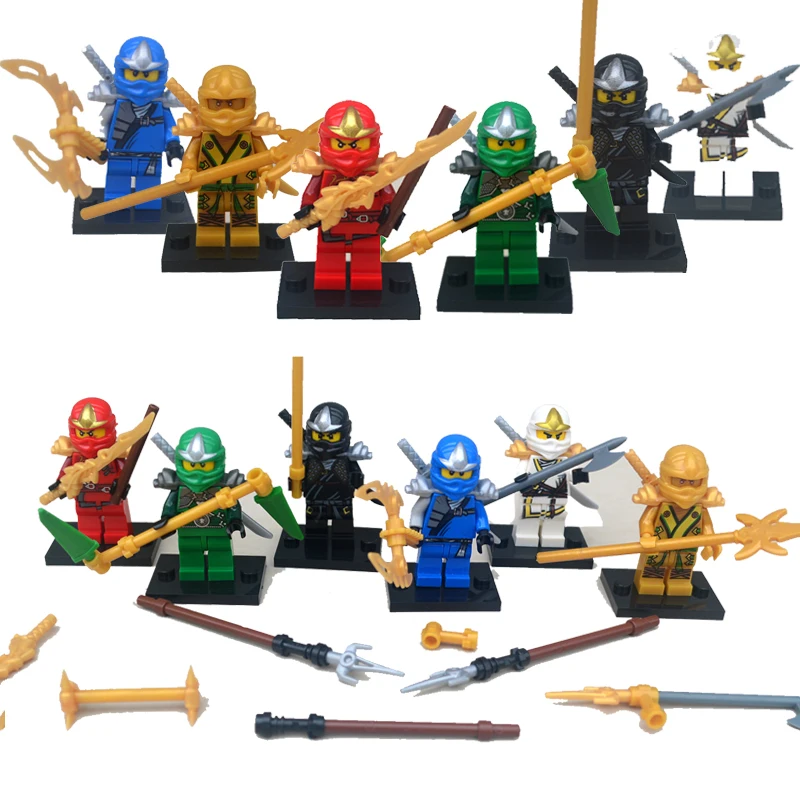 

6PCS/LOT Ninja Series Kai Jay Zane Cole Lloyd Building Blocks Set Compatible With LegoINGlys Ninjagoed Minifigured Toys Gift