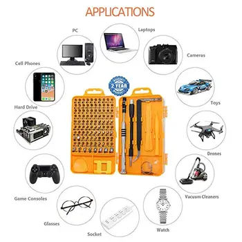 

110 in 1 Set Precision Magnetic Screwdriver Bit Torx Set Multi-function Screw Driver tournevis Hand Screwdriver Set Repair Tools