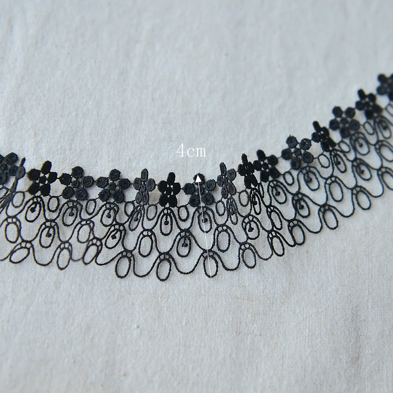 Lace accessories Black water soluble embroidery lace F873 | Дом и сад