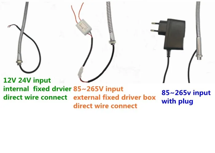 12 V 24 V 110 V 220 V 2 W промышленное оборудование Светодиодный лампа на гибкой ножке