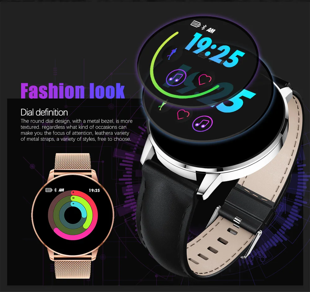 Новое поступление, Смарт-часы Advanced 1,3 дюймов, цветной экран, фитнес-трекер, монитор сердечного ритма, Смарт-часы для мужчин и женщин, мода PK H2 B78