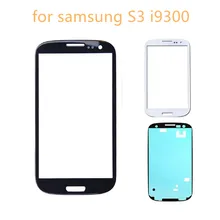 Внешнее стекло ЖК-дисплей Замена для samsung Galaxy S3 i9300 i9305 i9300i i9301 i9301i Передняя панель объектива Бесплатный клей