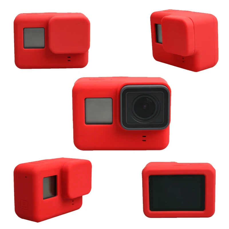 LANBEIKA для Gopro силиконовый чехол Мягкая силиконовая крышка объектива резиновая
